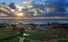 Beach and Sea, Sunset