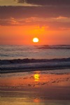 Beach And Sea, Sunset