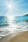 Beach and Sea, Rocks, Sunlight