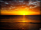 Beach and Sea, Sunset