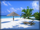 Beach And Sea, White Sand, Hut