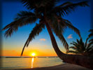 Beach and Sea, Sunset