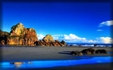 Beach and Sea, Rocks