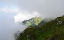 Mountains, Clouds, Krasnaya Polyana, Sochi, Russia