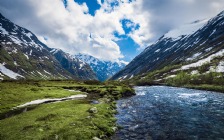 Mountains, River