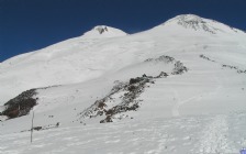 Twin peaks of Elbrus, Kabardino-Balkaria, Russia