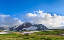 Mountains, Green Field