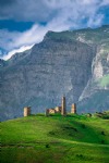 Tower Complex "Morch", Mountains, Ingushetia, North Caucasus, Russia