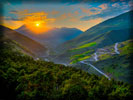 Dzheyrakh, Mountains, Sunset, Ingushetia, North Caucasus, Russia