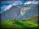 Tower Complex "Morch", Mountains, Ingushetia, North Caucasus, Russia