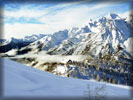 Mountains, Snow, Hut