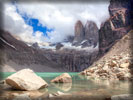 Mountains, Stones, Lake