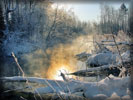 Winter River, Snow