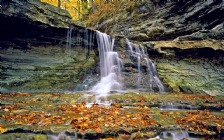 Waterfalls, Autumn Leaves