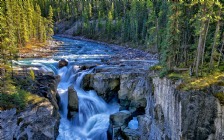 Sunwapta Falls, Sunwapta River, Jasper National Park, Canada