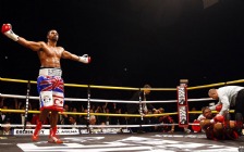 David Haye knocking down Monte Barrett