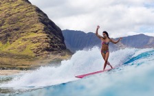 Windsurfing, Waves, Girl