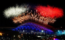 Sochi 2014 Winter Olympics Opening Ceremony, "Fisht" Olympic Stadium, Fireworks