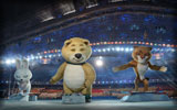 Sochi 2014 Winter Olympics Opening Ceremony, Mascots: Hare, Polar Bear & Leopard