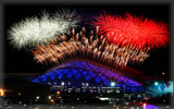 Sochi 2014 Winter Olympics Opening Ceremony, "Fisht" Olympic Stadium, Fireworks