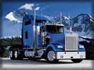 Kenworth W900 in the Mountains, Blue