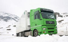 MAN TGA 18480, Green, Snow