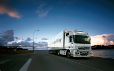Mercedes-Benz Actros on the Road, White