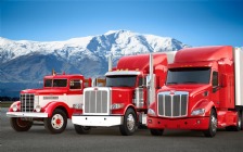 Peterbilt Trucks, Red