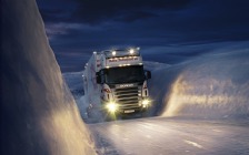 Scania R580, Snow, Winter