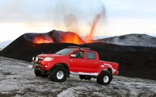 Toyota Hilux near Volcano